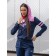Female -ISEE sports suit, size 44, blue color, pink