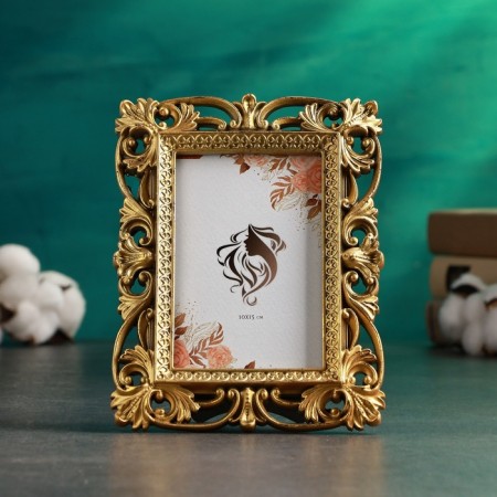 Photo frame "Vintage" 10x15cm /21x16cm, bronze with gilding-1