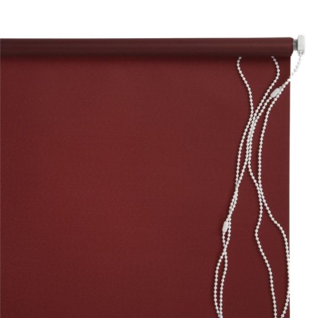 Rolled curtain 140 x 175 cm, Plain, dark brown color-2