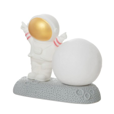 Spinker "Cool Cosmonaut" LED 2W RGB from 3xlr44 batteries with white-gold 11x6x11 cm Risalux-14