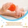 Developing massage ball "Montstrika", diameter 6 cm, orange color, crumb I
