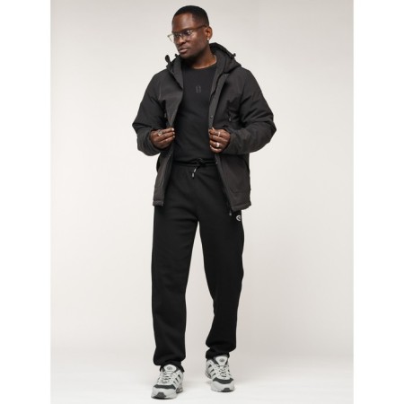 Male jacket, size 52, black color-19