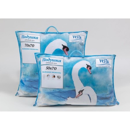 Pillow Pillow 50x70 cm, claim. swan fluff, tick fabric, p/e 100%-3