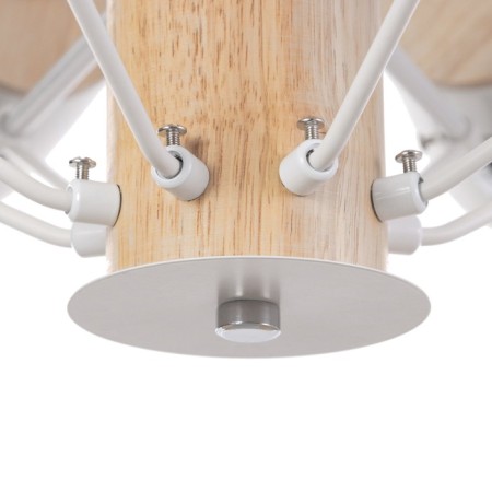 Chandelier "Irvina" 8he27 40W white 85x85x50cm-7
