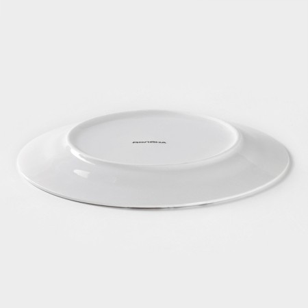 Porcelain dessert shade "Rose", d = 20.3 cm, white color-2