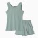 Home female set (T -shirt/shorts), mint color, size 44