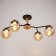 Caust Gallop "Cascade" 464700 4XE27 Black/Chrome