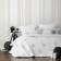 Bedspread with pillowcases "onions", size 160x220 cm, white color