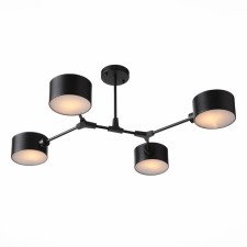 Светильник потолочный Evoluce. SLE183402-04. Gimento. 4х60 Вт, E14, 68х71,5х32 см, цвет чёрный