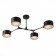 Ceiling EVOLUCE lamp. Sle183402-04. Gemento. 4x60 watts, E14, 68x71.5x32 cm, black color
