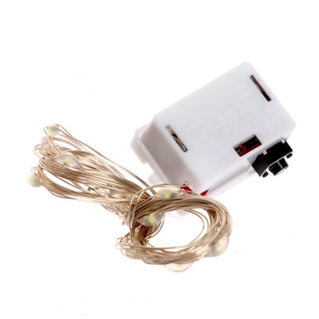 LED tape for a balloon, garland, 2 meters, battery, white color-1