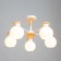 Paula chandelier 5x60W E27 white, tree 58x58x30cm
