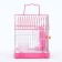 A cell for rodents equipped RT-2C, 23 x 16.5 x 20 cm, pink (packing 30 pcs)
