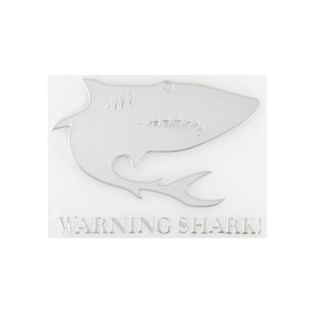 Schildik Metalloplastics SW "Warning Shark", sticker, 55*30 mm, SNO.168