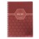 A4 notebook, 96 sheets in a cage on the crest of Chocolate, cover coated cardboard, metallized cardboard, selective varnish, block 65g/m2, 4v mix
