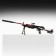 Souvenir weapon Mini machine gun "Red Dragon" 26cm