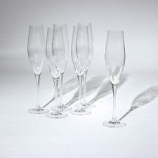 Set of glasses for champagne Loxia, glass, 210 ml, 6 pcs