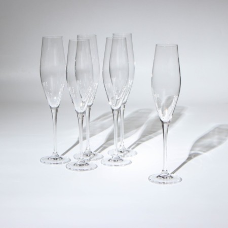 Set of glasses for champagne Loxia, glass, 210 ml, 6 pcs