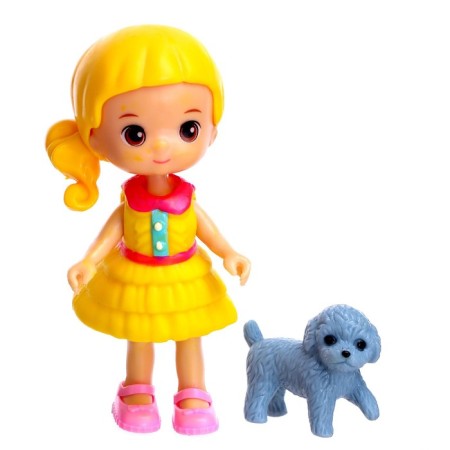 Baby doll "Lilian" with a pet, mix-3