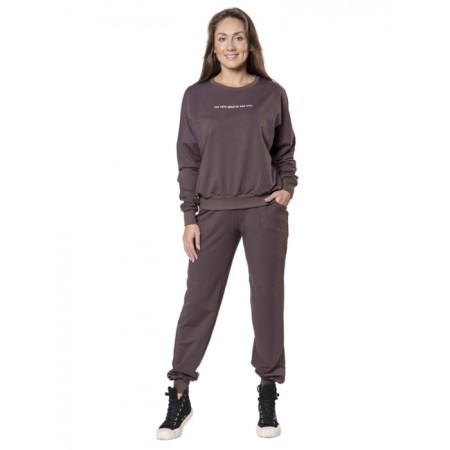 Women's suit I am Very Glad to See You, size 48, brown color