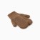 Baby mittens made of Mongolian wool, brown color, river 10
