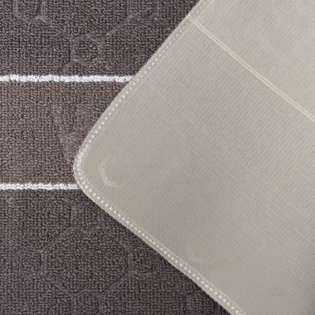 Welcome moisture rug “Welcome. Molecule ", 48 × 78 cm, gray color-2
