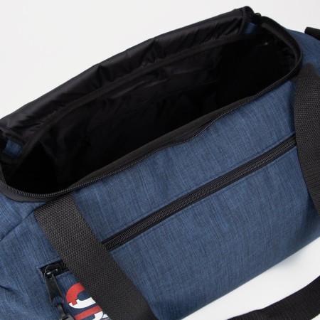 Sports bag with lightning, 2 outer pockets, long belt, blue color-2
