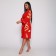 Female set (robe/shirt), red color, size 46