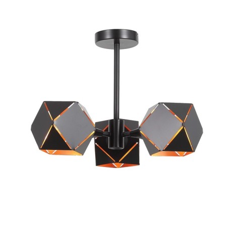 Ceiling Ceiling ST LUCE. SL258.402.03. Enigma. 3x40 watts, E14, 35x35x31.5 cm, black color