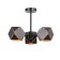 Ceiling Ceiling ST LUCE. SL258.402.03. Enigma. 3x40 watts, E14, 35x35x31.5 cm, black color