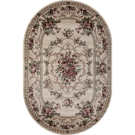 Oval carpet Merinos colizey, size 150x400 cm, color Cream
