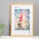 Photo frame plastic 21x30 cm, gold (509) (plastic screen)