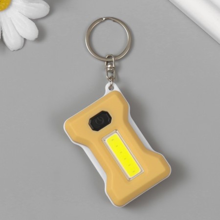 Light light on the ring "Directly yellow" shines, flashes, aaah2 pcs 3.7x5.2x1.5 cm-1