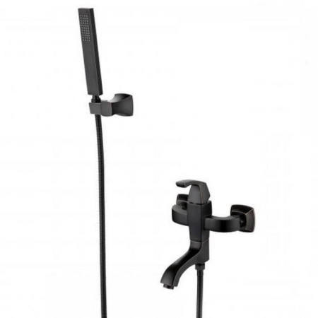 LEMARK Nubira LM6214ORB bathtub mixer, single -leaf, pour 194 mm, watering can, black
