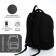 Youth backpack from textiles, rise, 2 lightning departments, 3 pockets, black color