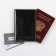 Cover for passport 5131 mr.president, black color, genuine leather
