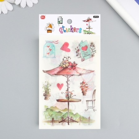 Stick Paper "Summer Day" set of 6 sheets 18.6x10 cm