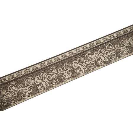 Bar for the cornice "lace", height 7 cm, length 25 m, color gold, chocolate