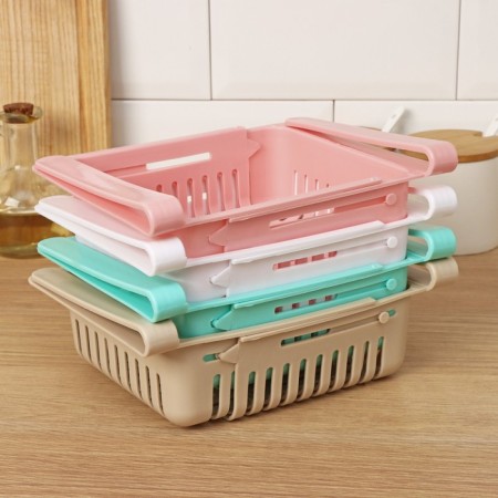 The shelf suspended in the refrigerator sliding shares, 20 (28) × 16.2 × 7.5 cm, color mix-9