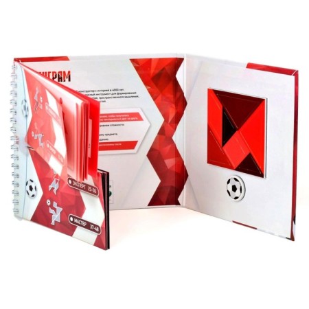 Magnetic puzzle "Tangram. Football"-2