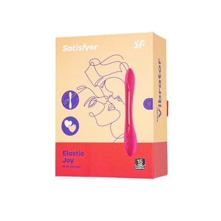Multifunctional vibrator for Satiffyer Elastic Joy steam, red color-4