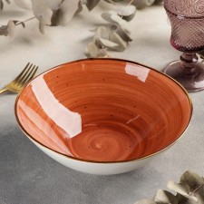 Ceramic sapphire sapphire, 1.3 l, 22 × 7.3 cm, orange color