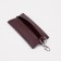 Key of zipper, length 15 cm, ring, carbine, burgundy color