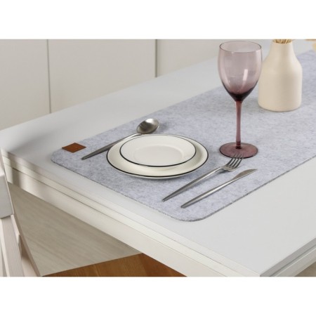 The path on the table "Gray", 40 × 150 cm, thickness 4 mm, color light gray-3