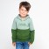 Sweatshirt for a boy, the color is gray-green, height is 104 cm