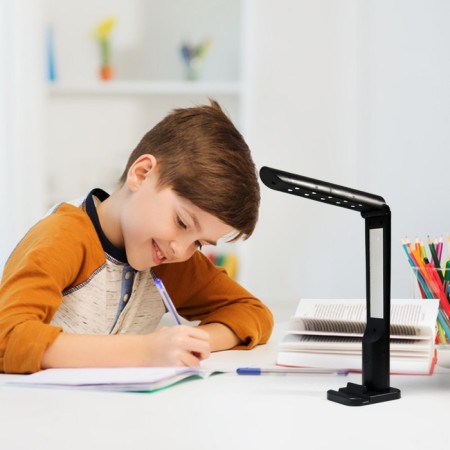 Table sensory lamp 1522/1BK 10XLED 5W AKB USB 3 Black mode 6.5x9x25.5 cm Risalux 5378668-10