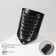 Bracelet Skin "Cuff" on lacing, medium, silver-black color,