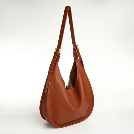 Women's bag on magnet Textura, average size, brown color-2