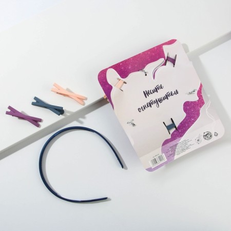 Fit and hair clips (3 pcs.) "You are fire, baby", set-5