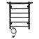 The electric heated towelputor "Sanprise" Aurora P6, 400x600 mm, left, black